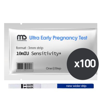 100 Pack Early 10 mIU Pregnancy Tests 
