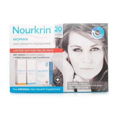 Nourkrin WOMAN Free Shampoo & Conditioner Offer