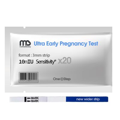 20 x Ultra Early Pregnancy Test Strips - 10 mIU Sensitivity,
