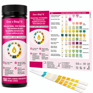 1 x 10 parameter urine dipstick tests for diabetes UTI & pH 150 tests – One Step