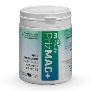 PrizMAG Magnesium Bisglycinate -Plus Vit D & K 90 caps