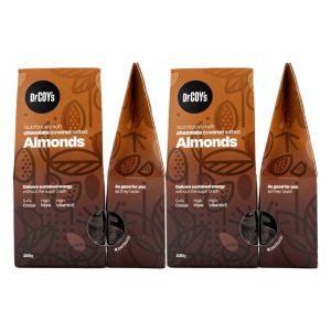 Dr. Coy's Chocolate Covered Salted Almonds 4 x 100g Boxes