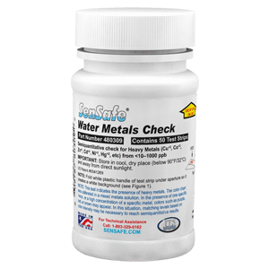 Metals Check Water Quality Test Kit 50 Test Strips