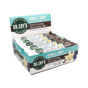Dr. Coy's Vanilla Crisp Chocolate Bar (Box of 20 x 35g)