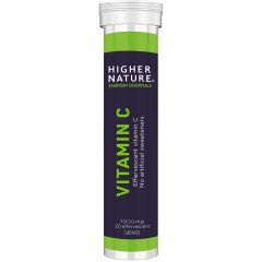 Vit C Effervescent 1000mg 20 Tabs Higher Nature
